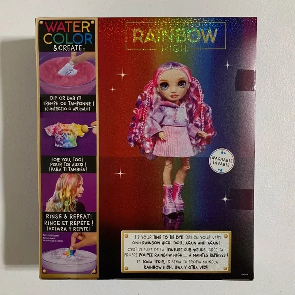 Rainbow High Watercolor & Create Doll-New - Picture 6 of 12